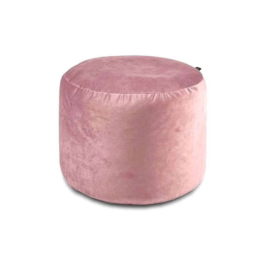 Sitzhocker mauve rund Ø 30 x 40 cm