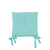 Sitzkissen 'Coral' eisblau 40 x 40 x 3 cm
