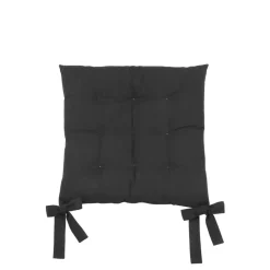 Sitzkissen 'Handlett' schwarz 40 x 40 x 3 cm