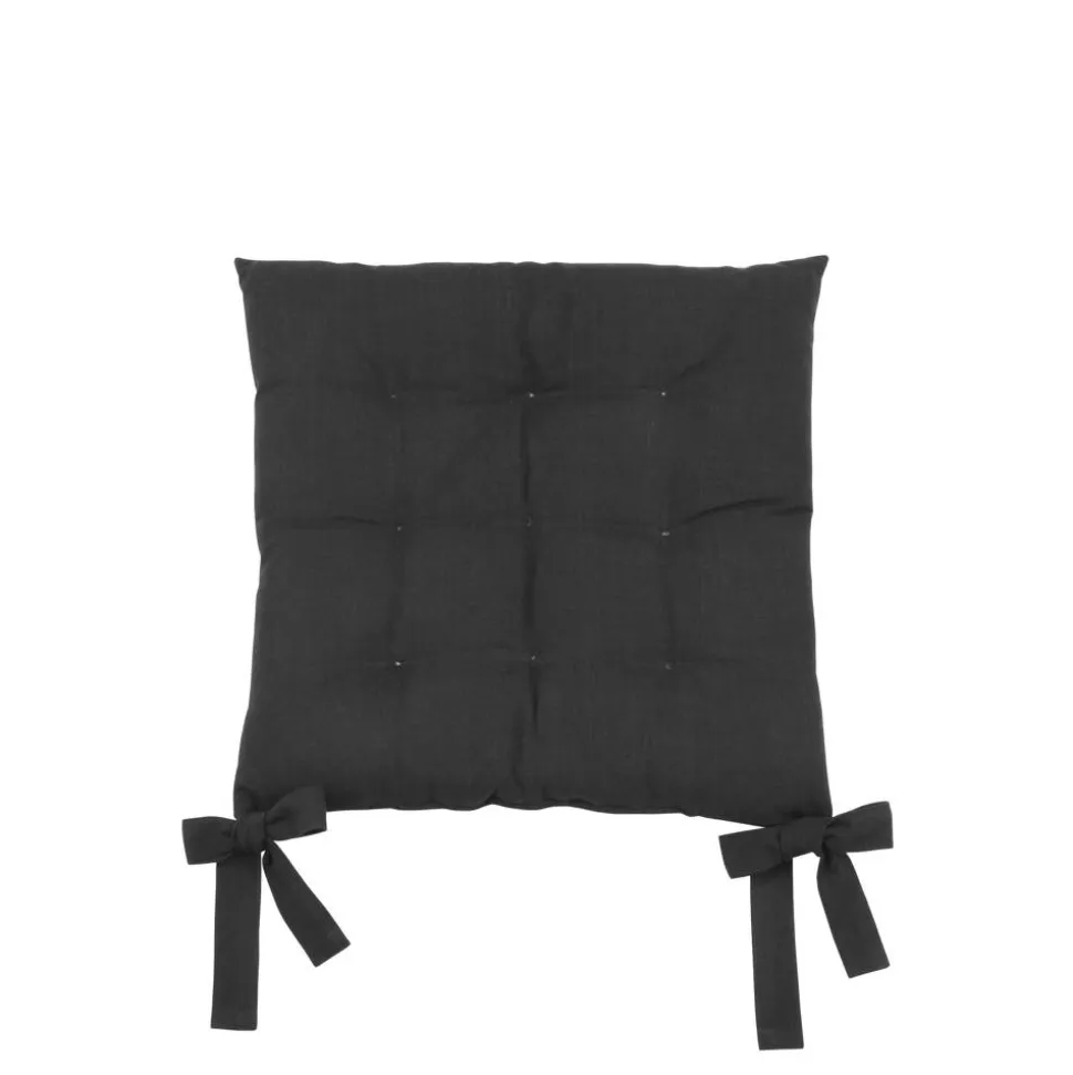 Sitzkissen 'Handlett' schwarz 40 x 40 x 3 cm