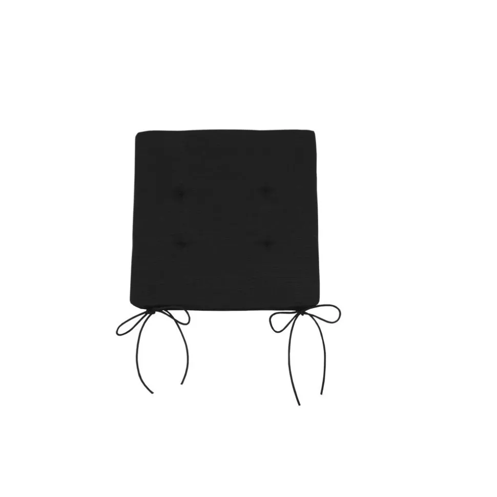 Sitzkissen 'Portimao' schwarz 40 x 40 x 3 cm