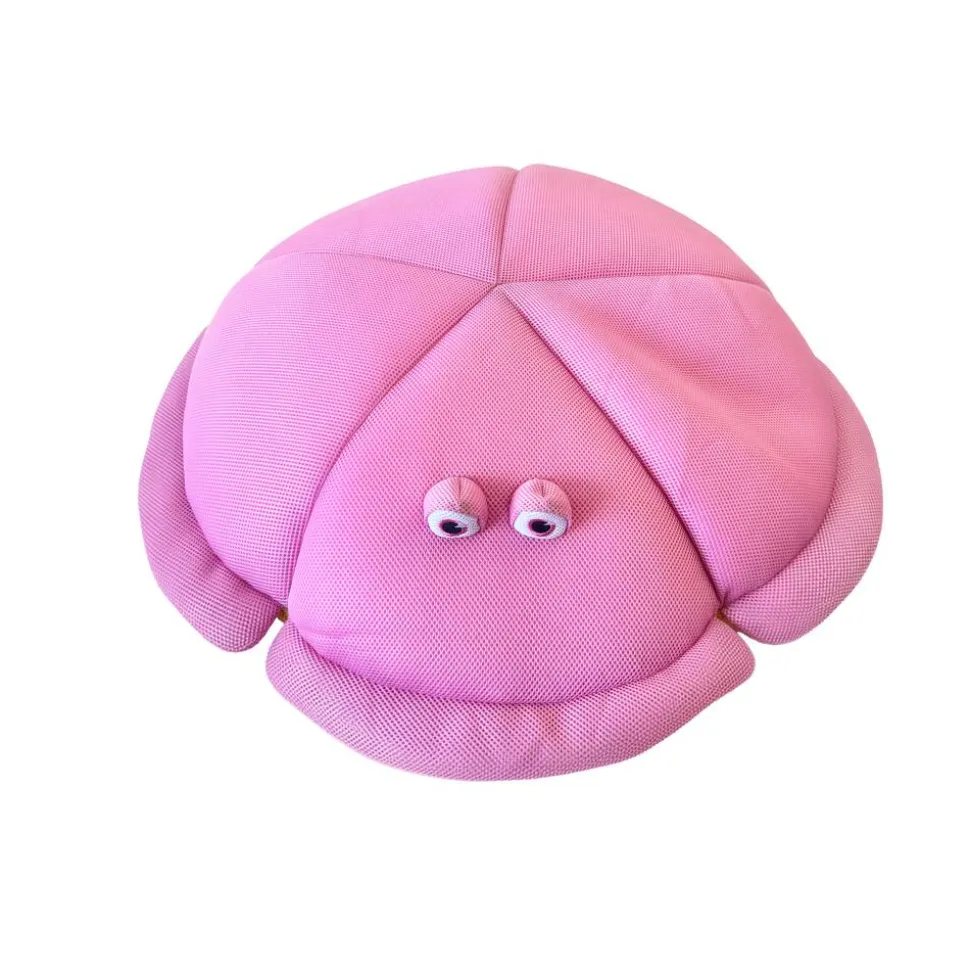 Sitzsack und Schwimmtier 'Qualle' pink 80 x 18 x 80 cm