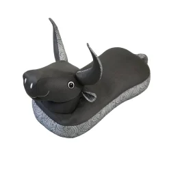 Sitzsack und Schwimmtier 'Stier' schwarz 89 x 64 x 34 cm