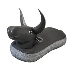 Sitzsack und Schwimmtier 'Stier' schwarz 89 x 64 x 34 cm