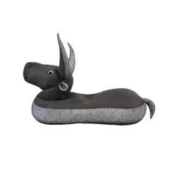 Sitzsack und Schwimmtier 'Stier' schwarz 89 x 64 x 34 cm