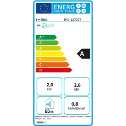 Smartes mobiles Klimagerät 'PAC-127277' 7000 BTU WiFi, kompatibel mit Google