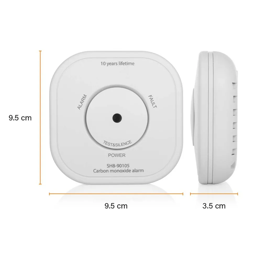 Smart-Kohlenmonoxidmelder 'SH8-90105' weiß