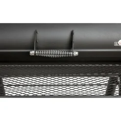 Smoker- und Holzkohlegrill 'Buffalo' schwarz 155 x 132 x 78 cm