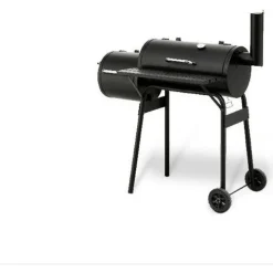 Smoker 'Wichita' schwarz 115 x 116,5 x 63,5 cm