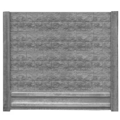 Sockelplatte 'Standard' 200 x 38,5 x 3,5 cm grau