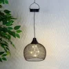 Solar Pendelleuchte Metall schwarz Ø 18,5 cm