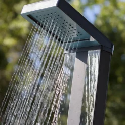 Solardusche 'Luxe' silbern 38 Liter, 20 x 11 x 215 cm