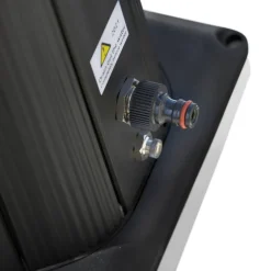 Solardusche silbern/schwarz Aluminium 38 l