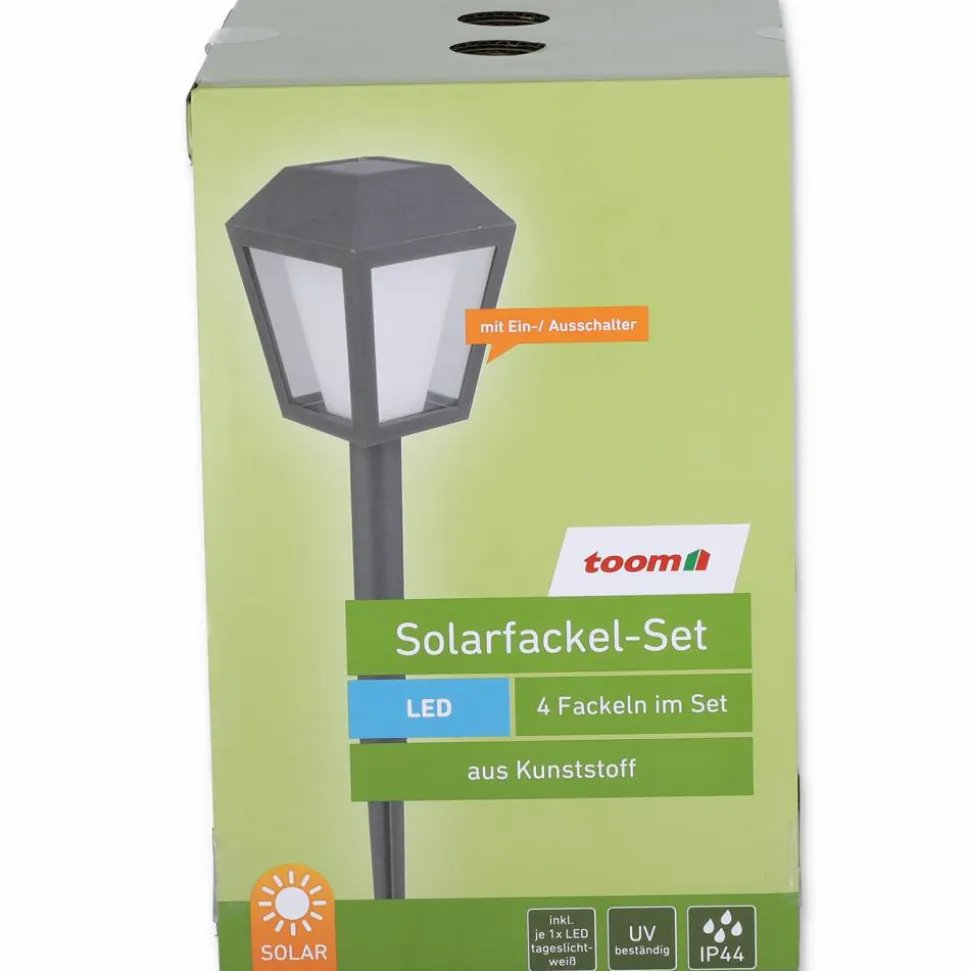 Solar-Fackeln 25 cm, 4 Stück