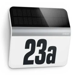 Solar-LED-Hausnummernleuchte 'XSolar LH-N' edelstahl 24,2 x 22,7 cm