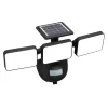 Solar-LED-Wandstrahler 'Houston' mit Bewegungsmelder schwarz 35,3 x 20,3 cm