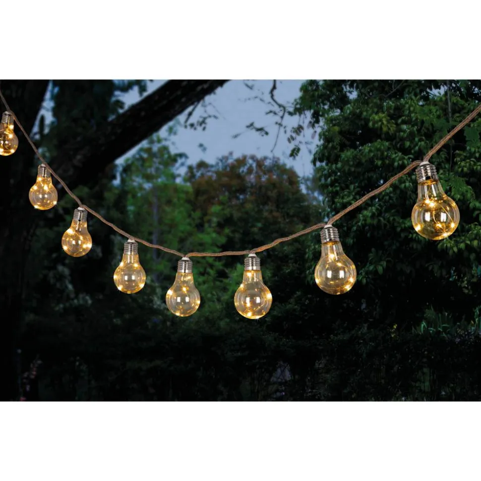 Solar-Lichterkette LED warmweiß 3100 K 1,8 m