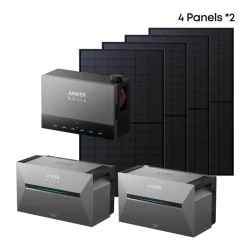 Solarmodul-Set 8 x 500 W mit Solarbank 3 'E2700 Pro' und Verbindungskabel