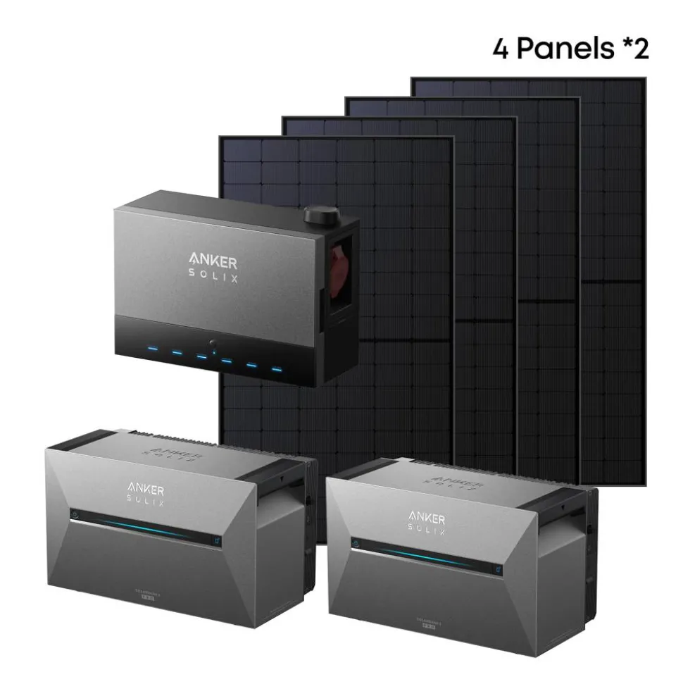 Solarmodul-Set 8 x 500 W mit Solarbank 3 'E2700 Pro' und Verbindungskabel