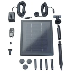 Solar-Wasserspielpumpen-Set mit Akku