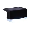 Solar-Zaunleuchte schwarz 8,5 x 5,5 x 5,5 cm 3 Stück