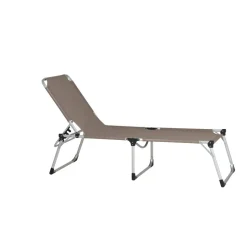 Sonnenliege 'Alu XXL' taupe 69,5 x 95 x 206 cm