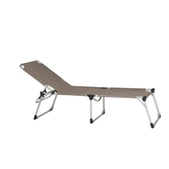 Sonnenliege 'Alu XXL' taupe 69,5 x 95 x 206 cm