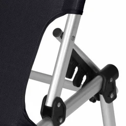 Sonnenliege 'Alu-XXL' klappbar schwarz 69 x 38 x 201 cm