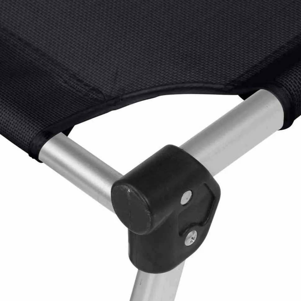 Sonnenliege 'Alu-XXL' klappbar schwarz 69 x 38 x 201 cm