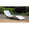 Sonnenliege 'Caracas' hellgrau/anthrazit 59 x 62 x 195 cm