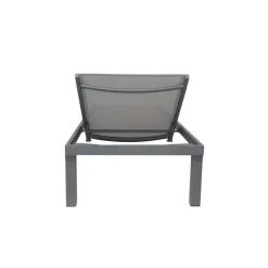 Sonnenliege 'Romina' grau/anthrazit 200 x 67,5 x 32 cm