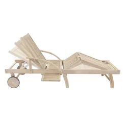 Sonnenliege 'St. Tropez' klappbar taupe 60 x 87,5 x 196 cm