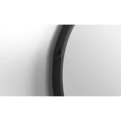 Spiegel 'Silver Coiffeur' schwarz Ø 50 cm
