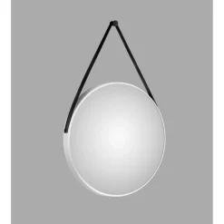 Spiegel 'Silver Coiffeur' weiß Ø 80 cm