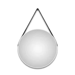 Spiegel 'Silver Coiffeur' weiß Ø 80 cm