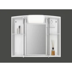 Spiegelschrank 'Angy' weiß Hochglanz 59 x 50 x 15 cm