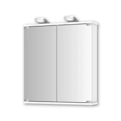 Spiegelschrank 'Barit' weiß Hochglanz 60 x 69 x 20,9 cm