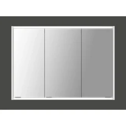 Spiegelschrank 'Batu' weiß Hochglanz 100 x 71,4 x 15,2 cm
