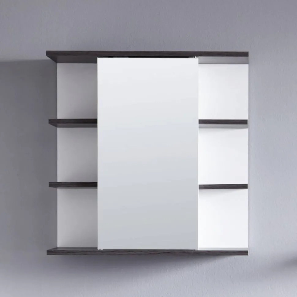 Spiegelschrank 'California' weiß, silbern 60 x 60 x 20 cm