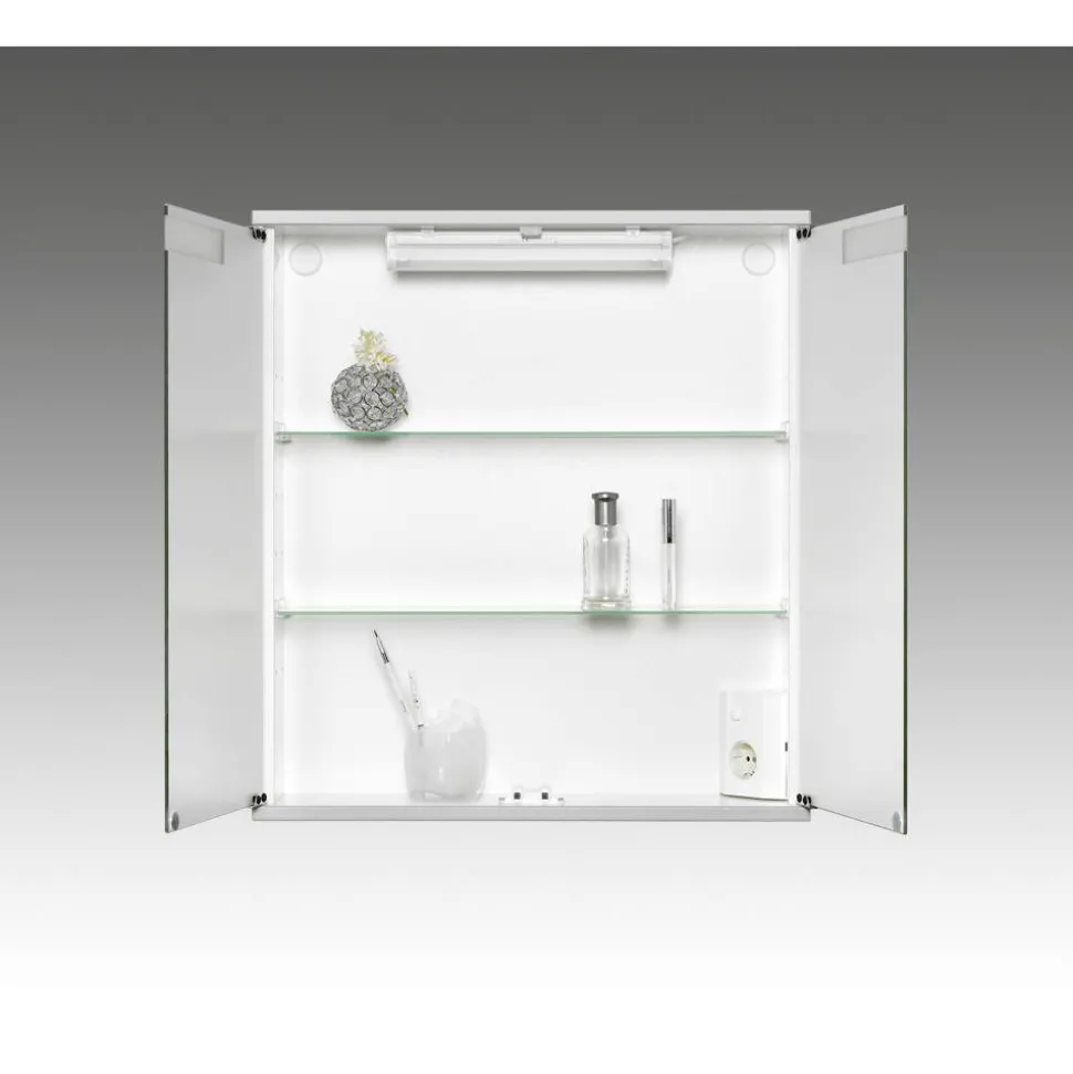 Spiegelschrank 'Cento 60' weiß Hochglanz 60 x 65 x 14 cm