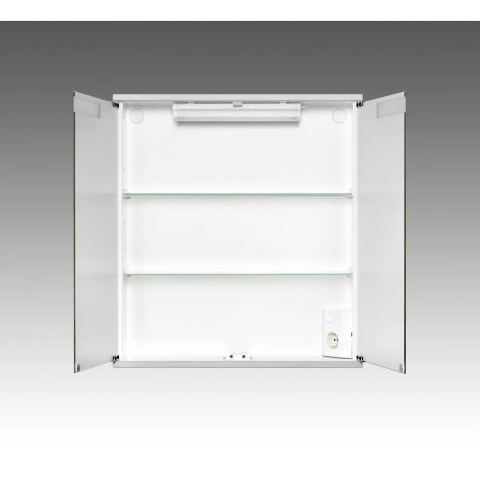 Spiegelschrank 'Cento 60' weiß Hochglanz 60 x 65 x 14 cm