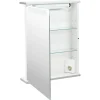 Spiegelschrank 'Cento' aluminiumfarben Hochglanz 50 x 65 x 14 cm