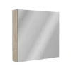 Spiegelschrank 'Compact Line' braun 70 x 68 x 15,6 cm
