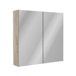 Spiegelschrank 'Compact Line' braun 70 x 68 x 15,6 cm