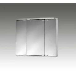 Spiegelschrank 'Doro' aluminiumfarben matt 67,4 x 60 x 22 cm