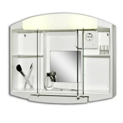 Spiegelschrank 'Elda' weiß Hochglanz 59 x 49 x 15,5 cm