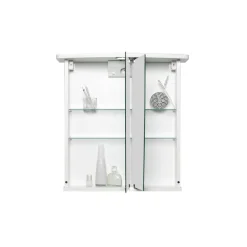 Spiegelschrank 'Numa LED' weiß matt 58 x 59,5 x 23 cm