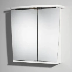 Spiegelschrank 'Numa LED' weiß matt 58 x 59,5 x 23 cm