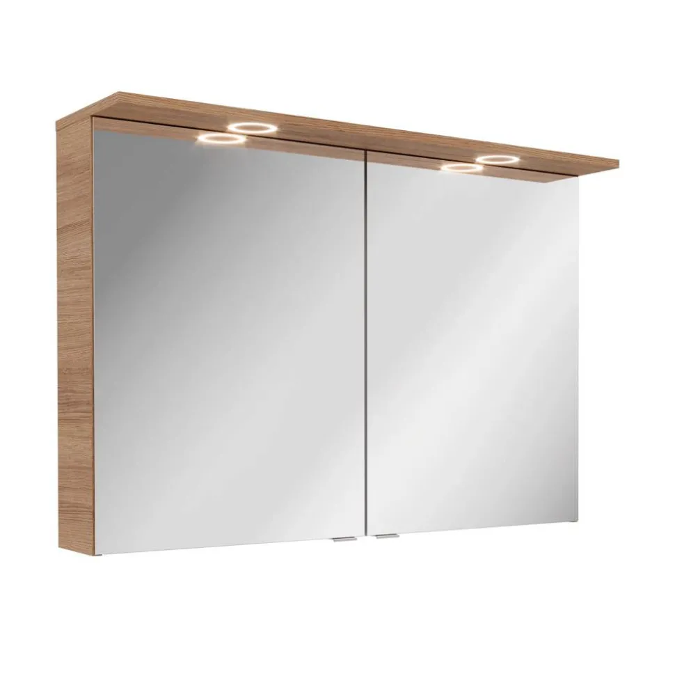 Spiegelschrank 'Vita' Eichefarben Braun 100,2 x 69,6 x 26,5 cm
