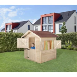 Spielhaus 'Tabaluga' naturfarben, 144 x 154 x 153 cm